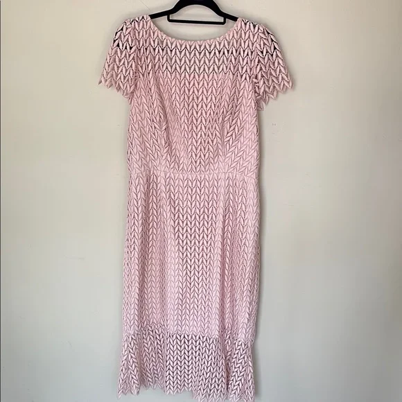 Kay Unger | Dresses | Kay Unger Elegant Pink Lace Dress | Poshmark